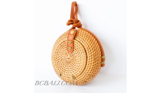  Bali Circle Ball Rattan Bags Handwoven Etnic Unique Desaign